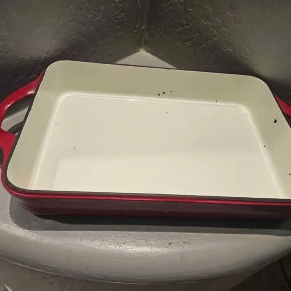Enamel Cast Iron Lasagna Pan Food Network Brand Casserole Dish 9